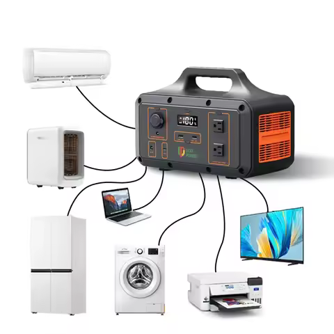 【Hot】High-Capacity 1KWH Portable Power Station Lifepo4 Battery Rechargeable Solar Generator for Outd