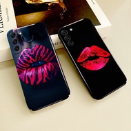 Phone Cover Sexy Red Lips 12S4 For Samsung S25 S23 S20 S21 S22 S24 S30 Plus Ultra FE Note 9 10 20 M0