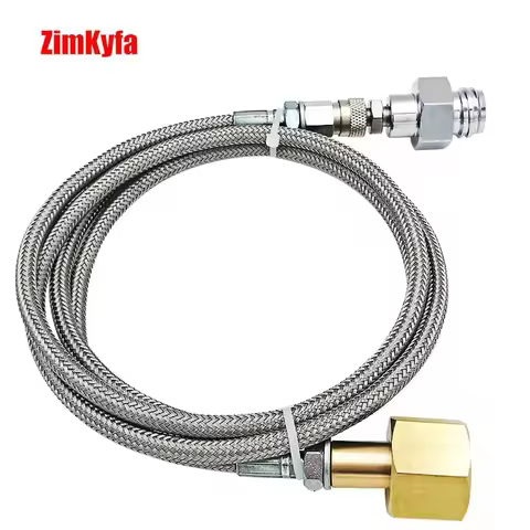 High Pressure 1.5m/90cm CO2 Adapter Hose For Grohe Blue Home Machine to 2-10 kg Bottles Tank Cylinde