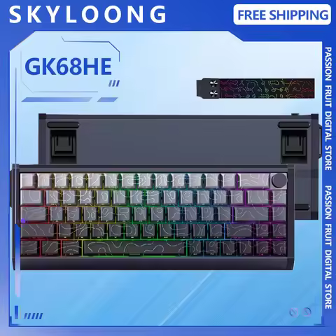 Skyloong GK68HE Mechanical Keyboard Wired USB Gateron RT0.02 8K Polling Rate Magnetic Switch Customi
