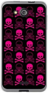 SECOND SKIN SKYDGU-TPCL-701-J015 Skull Black x Pink (Soft TPU Clear) / For DIGNO U 404KC/SoftBank SK