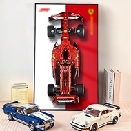 NOVDA Display Wall Board for Ferrari SF-24 F1 Racing Car 42207 Double Colour Wall Mount for Lego Tec