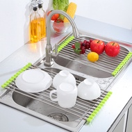 Drying / Portable the Sink Over Drainer Dish Up Can Foldable / Dish Stainless Rack Steel Dish Kitchen Racks Drying Roll