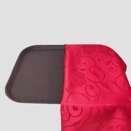 Thick Anti-slip Tray Cloth Red Velvet Disc Rectangular Tray Dark Red Opening Ribbon Cutting Award Ce