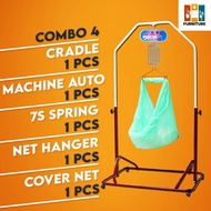 (READY STOCK) STAND+MOTOR+7SPRING+NET / Buaian Baby / Baby Spring Cot Stand / Elektrik Motor / Autom