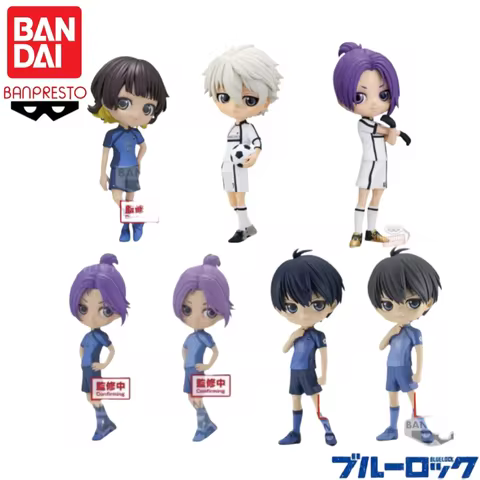 In Stock Original Bandai Banpresto Blue Lock Qposket Anime Characters Garage Model Toys Statue Colle