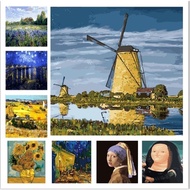 Godz J3 K3  40X50CM painting by numbers DIY oil painting star flowers paint by number the world famo