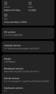 Xiaomi Redmi K70 Ultra 紅米K70至尊版