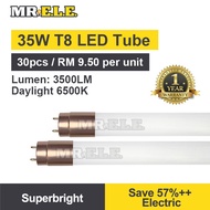 30pcs Superbright 35W T8 LED Tube (3500lm)(1200mm)(Daylight 6500k)