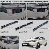toyota vios ncp150 2014-2017 car tail gate trim cover garnish accessories skhongauto