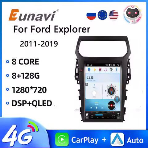 12.1" Screen Android 13.0 For Ford Explorer 2011-2019 Car GPS navigation Navigation Multimedia Playe