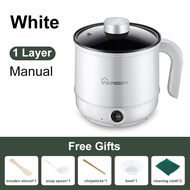 [COD] 1.7L Rice Cooker Small Multi Electric Smart Mode Hot Pot Cooker Non-stick Liner Mini Rice Cooker With Stainless Steel Steamer