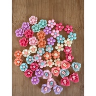 RM4.50/50 pieces : TF-098 - Resin - Bunga - Flower - 1.3  cm to 1.5 cm