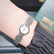 Vintage Square Quartz Watch for Women - Mini Elegance Inspired by Agete, Retro Wheat Design