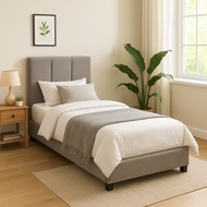 Furniture Mart MANADO single size fabric divan bed  katil single/ katil bujang/ katil single divan