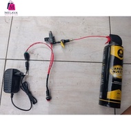 MOTORCYCLE AND CAR INJECTOR CLEANER + 12 ADAPTER VOLT WITH CARBON CLEANER INJECTOR CLEANER