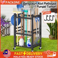 PACKONE Gardening Tool Rack Agricultural Tool Storage Rack Metal Tool Rack Suitable For Gardens Ware