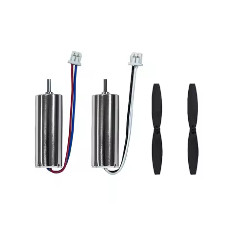 2PCS 45000KV Brushed Motors and Propellers Kit Compatible for F22 Fighter RC Plane, 3.7V Hollow Cup 