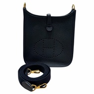 HERMES 愛馬仕 Evelyne16  BLEU NUIT 午夜藍 金扣