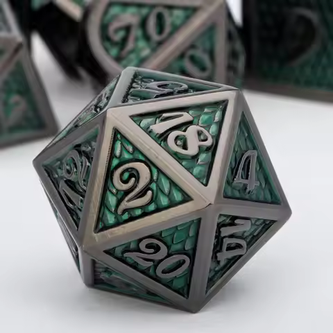 Metal DND Dice Set Role Playing Games D&D Dice Dungeon and Dragon Polyhedral Dice RPG D and D Dice D