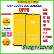 Full screen tempered glass for Oppo A3S A5S F3 F5 F7 F9 F11 F11pro R17/R17 pro A1K screen protector