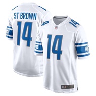 NFL Detroit Lions Football Uniform No. 14 Amon-Ra St. Brown Jersey