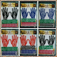 Hand Henna Mold Bonus Small Henna Tattoo Sticker