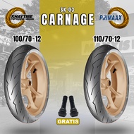 Vespa Matic PRIMAAX SK 03 CARNAGE Motorcycle Tire Package 100/70-12 + 110/70-12 Tubeless