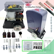 AGL AC ( FULL SET ) ONE SPEED SLIDING MOTOR 15OOKG  HEAVY DUTY AUTO GATE SYSTEM MOTOR