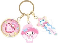 Tees Factory Sanrio Characters 3 Charm Key Chain Magical Jewelry/My Melody H2.2 x W 2.0 x D 0.1 inch