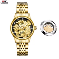 TEVISE 9006 Popular Women Watches Skeleton Phoenix Mechanical Watch Ladies wristwatches Automatic Wi