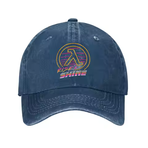 Half Life Rise & Shine Neon Baseball Cap Distressed Cotton Headwear Unisex Style Outdoor Workouts Ad