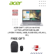 Acer Swift 3 SF314-44-R74S 14'' FHD Laptop Pure Silver