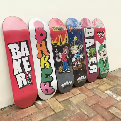 Baker Skateboard Deck Made with 100% Canadian Maple, 7 Ply Construction, Size Options: 7.75/8.0/8.25