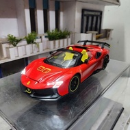 Ferrari SF90 XX Stradale 1:24 scale metal model with VIP license plate