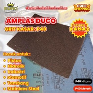 AMPLAS Ampelas Kertas Air Lembaran Kasar Grit 40 untuk Besi Motor Staniless