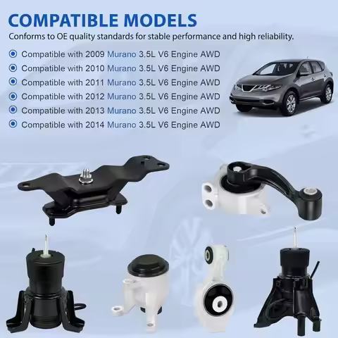 Engine Motor&Transmission Mount Set For Nissan Murano 2009-2014 3.5L V6 Engine AWD A7394 112703JA0B 