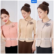 Striped Bow Shirt H78