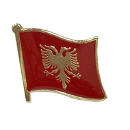 [A-ONE] Albania Albania National Flag Badge Pin National Flag Accessories Commemorative Badge Nation