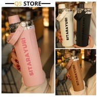 800ML Thermos Bottle with Convenient Carrying Handle - Sitarayuri Thermal Cup with Straw - INOX304 C