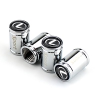 4PCS Metal Car Wheel Tire Valve Caps Tyre Rim Stem Covers For Lexus NX200t LX570 RX500T RX400 RX450 