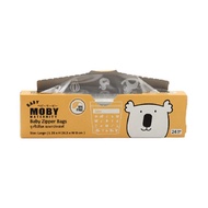 พิเศษ4กล่อง** ถุงซิปล็อค ไซต์ใหญ่ สำหรับจัดเรียงนม ถุง BABY MOBY เบบี้ โมบี้ ซิปล็อคใส ซิปล็อคใส่อาห