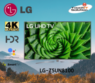 LG UN81 Series 75” 4K Active HDR Smart UHD TV with AI ThinQ® ( 2020 ) 75UN8100