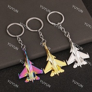 YY 1pcs Model metal keychain simulation aviation small aircraft creative keychain