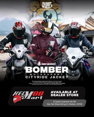 BOMBER Jacket RABBIT AND WHEELS Include Protector - Jaket Rabbit RNW Cityride