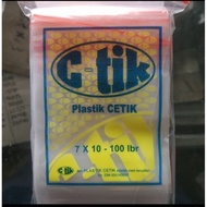7x10 plastic clip bag