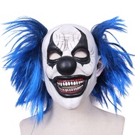 NEW Realistic Latex Hair Smiling Clown Mask Halloween Headgear Party Cosplay Scary Props Free shippi