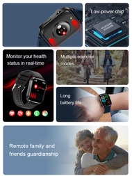 Smart Watch Monitor Heart Rate Body Temperature Blood Oxygen Blood Pressure and Step Count