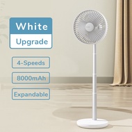 JisuLife Desk Fan Wireless Fans Table Portable USB Stand Extendable 8000mAh Battery Type C Fast Char