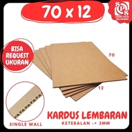 70x12 Sheet Cardboard 60x12/ 50x12/ 40x12 Plain Sheet Single Wall Packing Brown Cardboard Color Pack